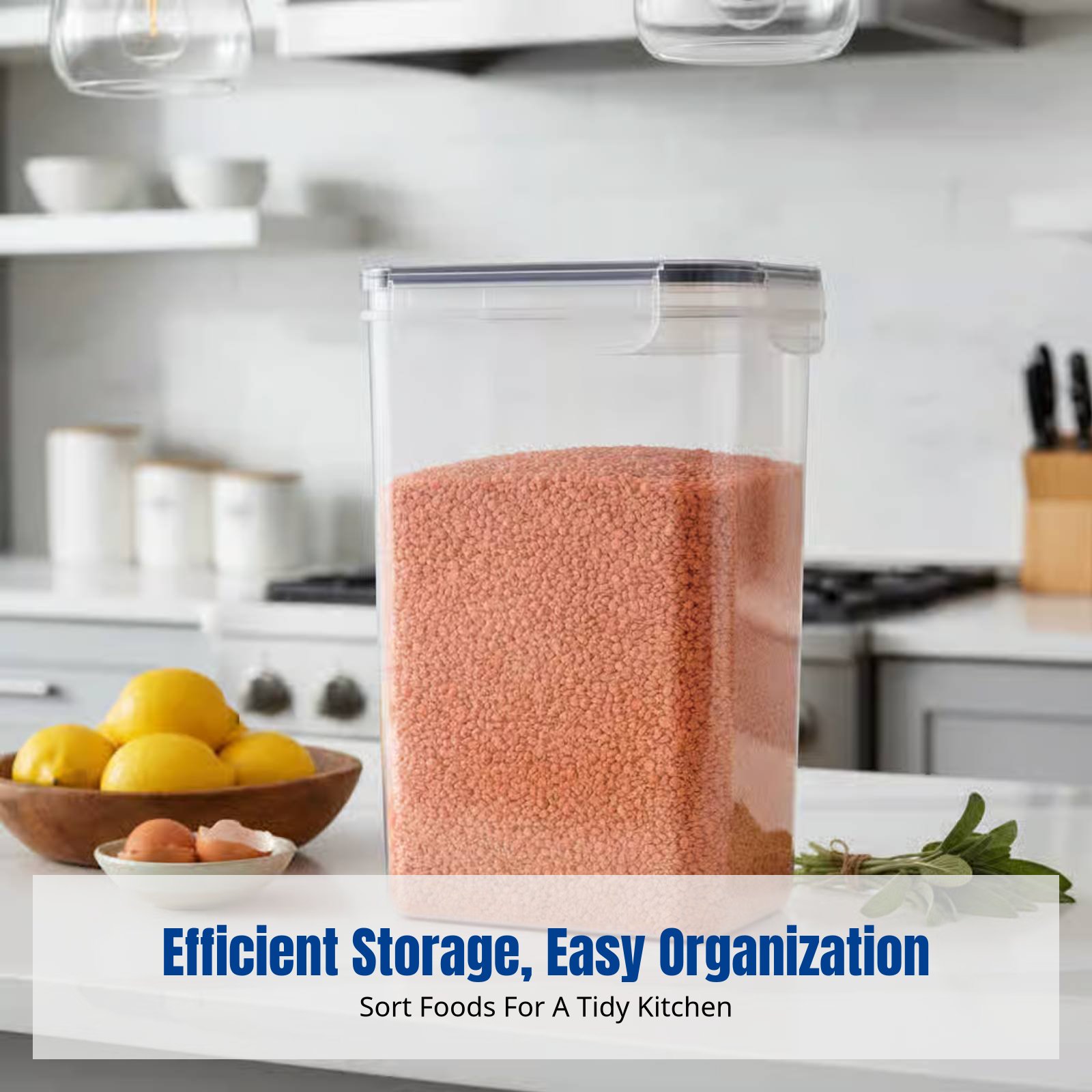 Food Storage Kitchen Container Set - Set di Contenitori Ermetici per Alimenti,