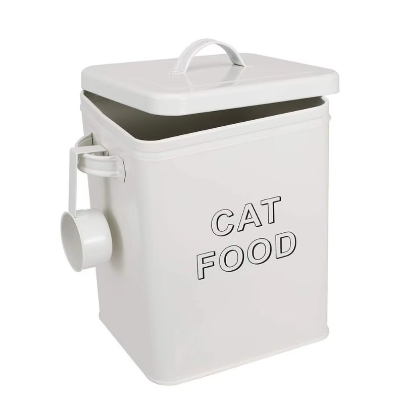 Food Storage For Dog - Contenitore in latta per crocchette e