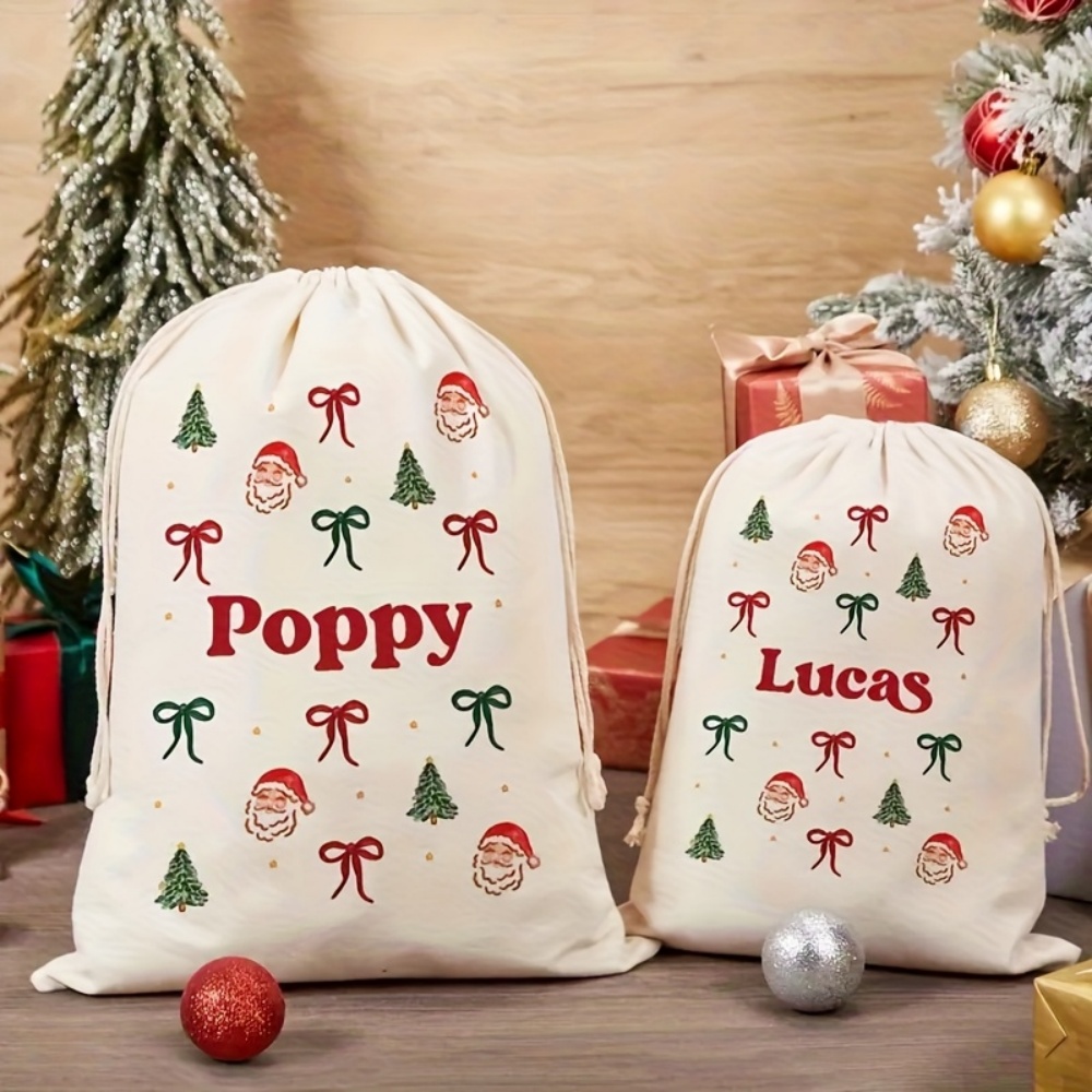 Zebra Food Storage - Sacchetto Natalizio Personalizzato con Babbo Natale