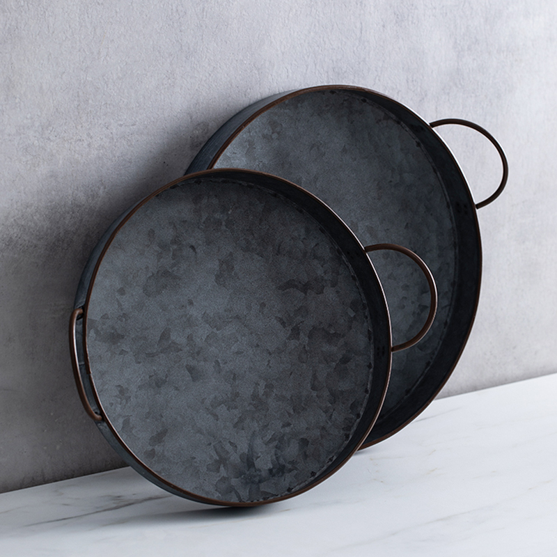 Food Storage In Restaurant - Europeo Retro Rotondo Piastra di Ferro