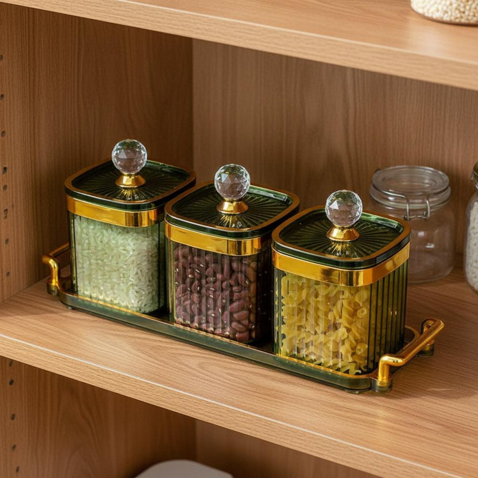 Food Storage Containers With Lids - Set di Contenitori Decorativi per Snack
