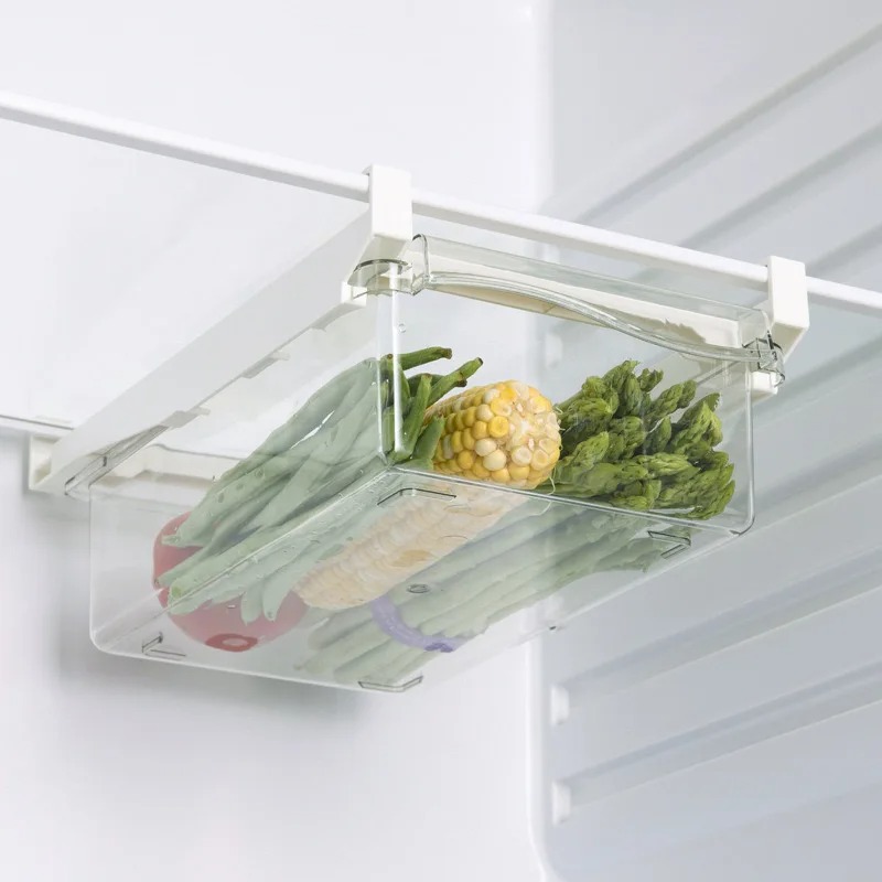 Food Storage Drawers - Contenitore Trasparente Scorrevole per Frutta e
