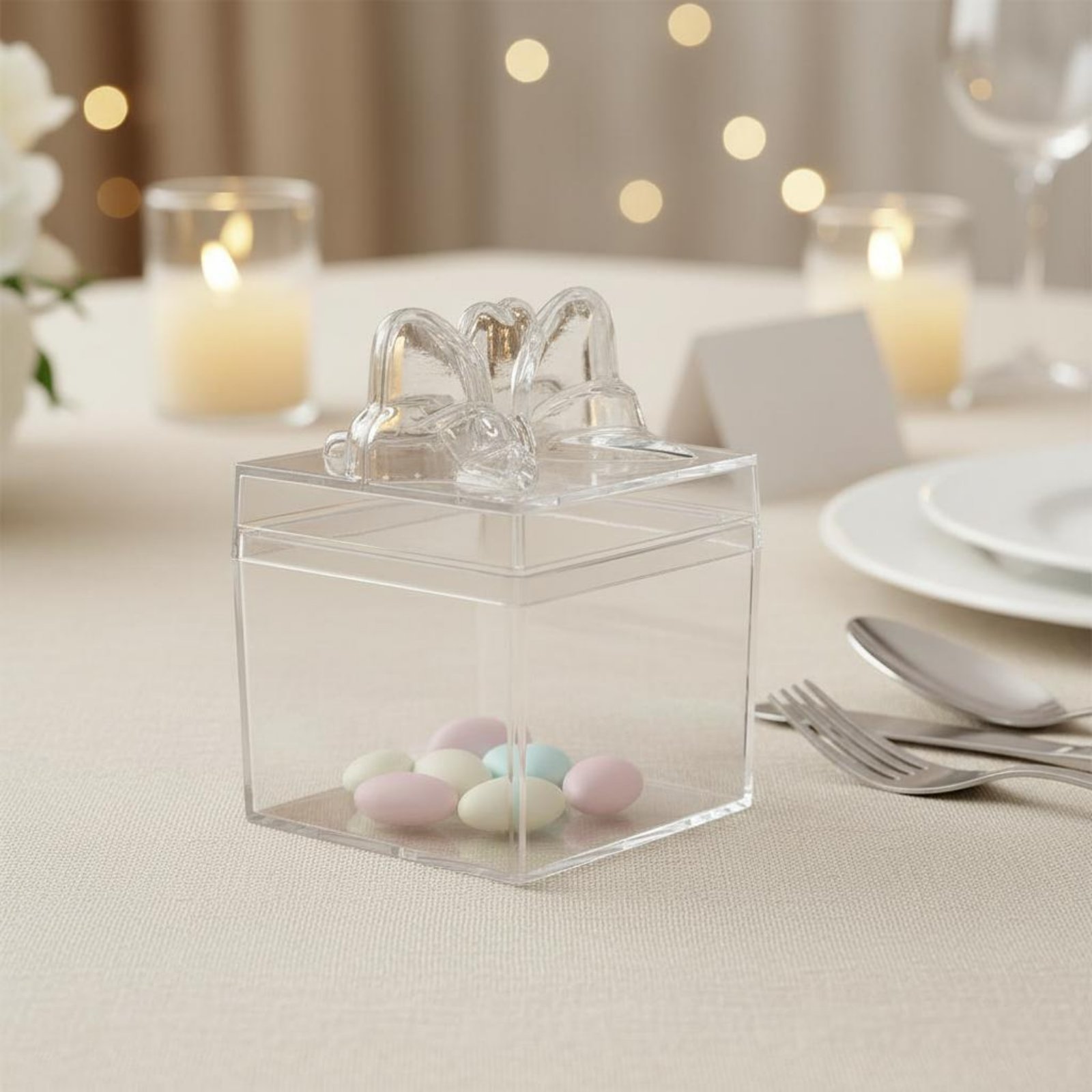 Food Storage Is - Scatola Trasparente in Plastica per Caramelle