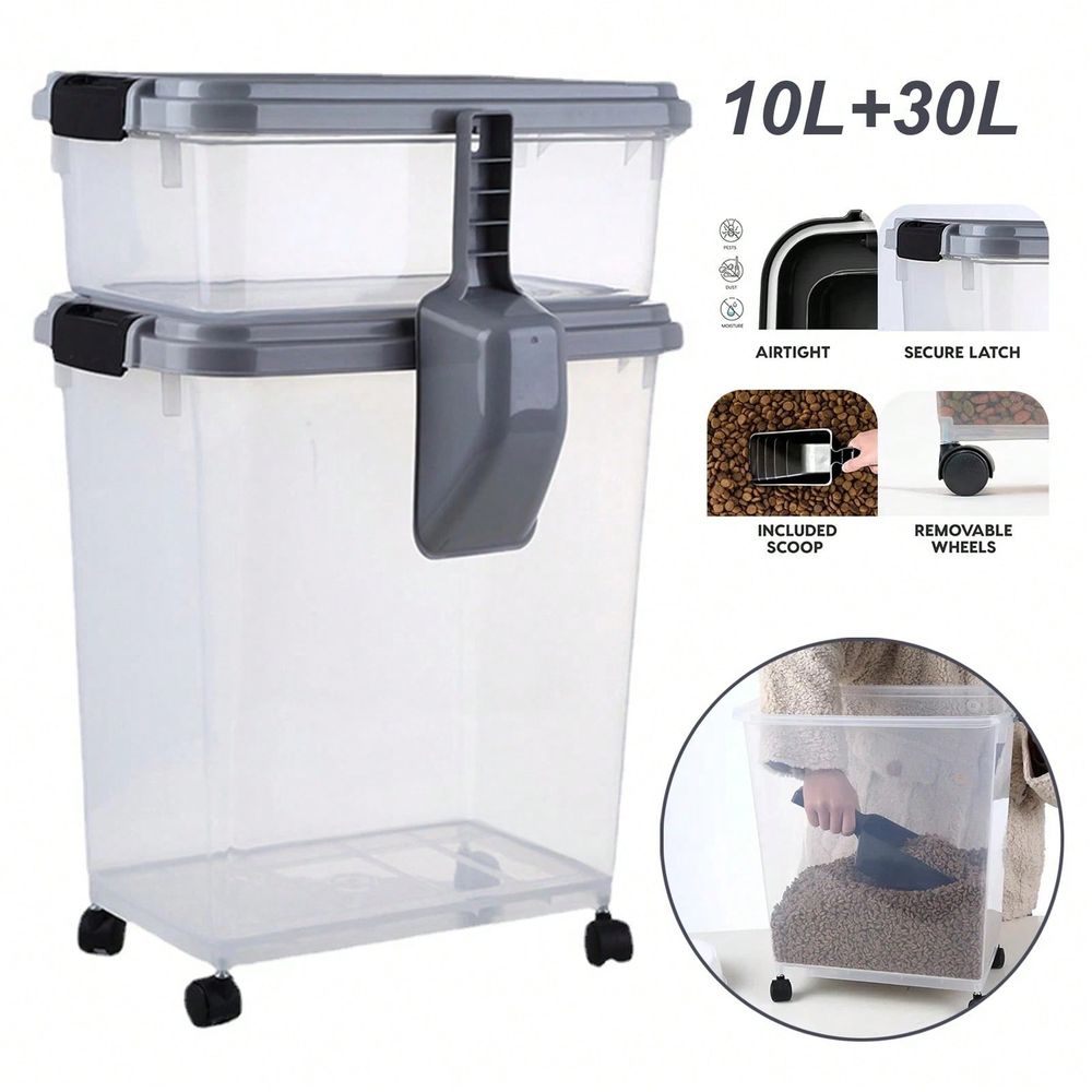 Food Storage For Dog - Contenitore per Alimenti, Combo 30 Lbs