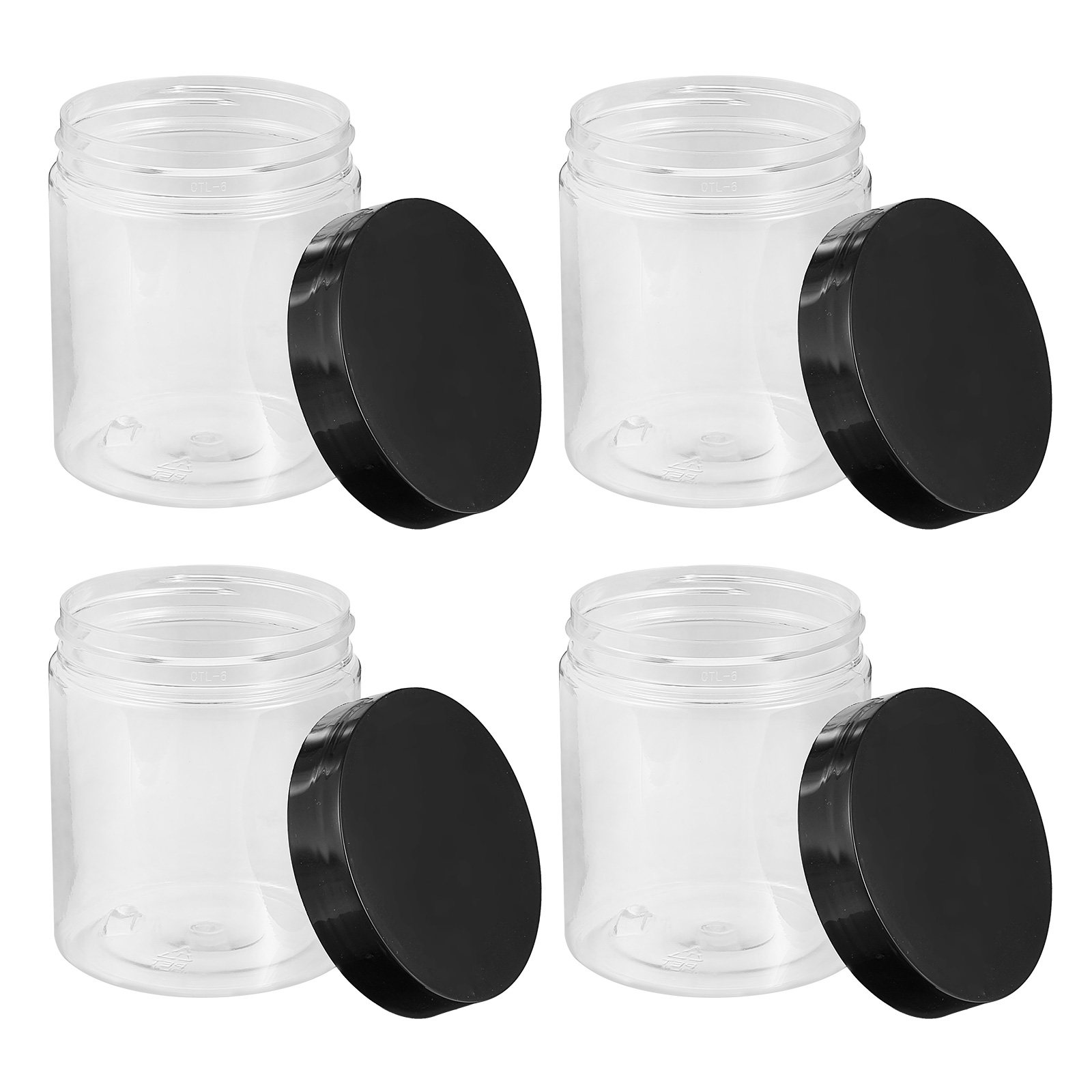 Food Storage In The Kitchen - 12 Contenitori Trasparenti in Plastica Sigillati