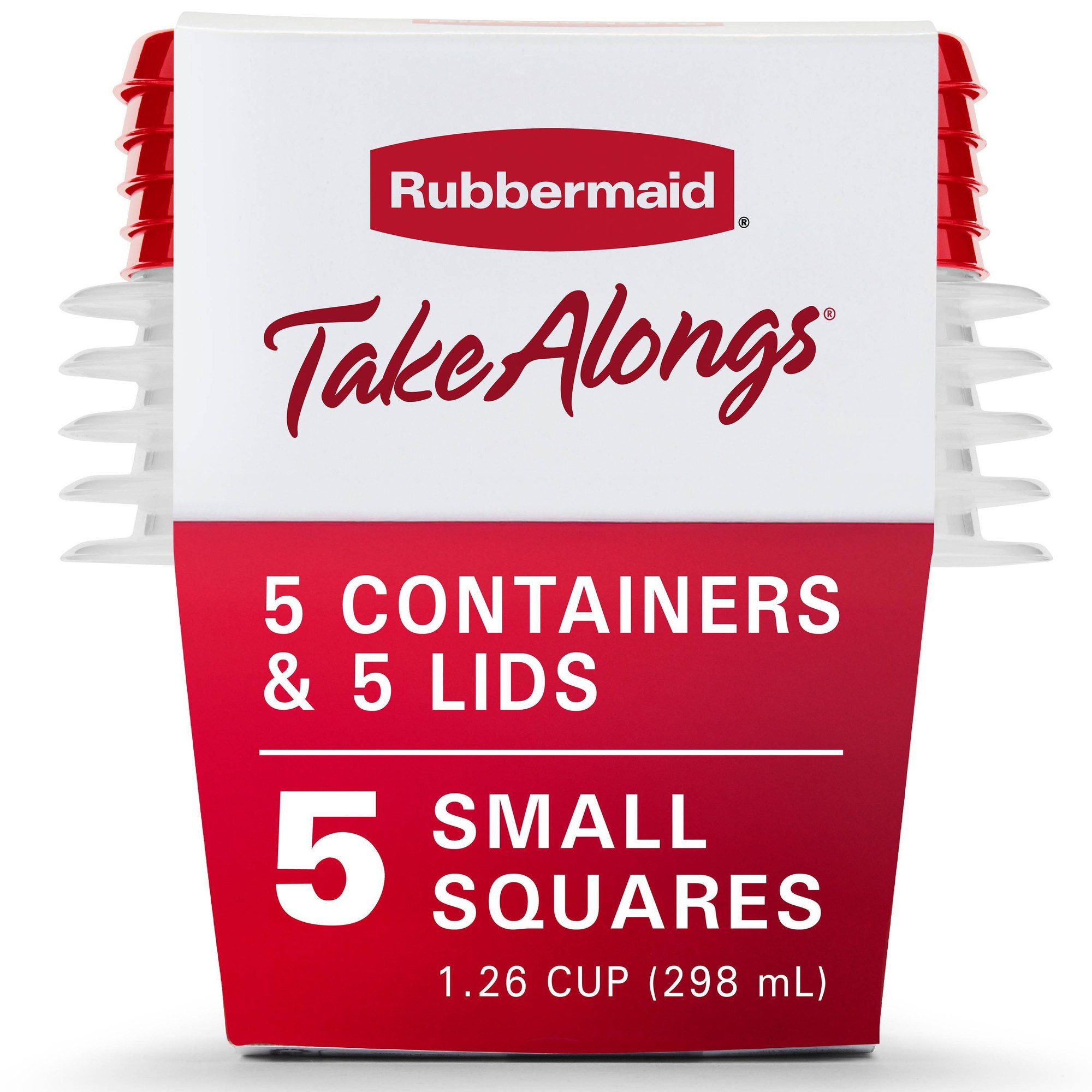 Food Storage Containers With Lids - 5 contenitori per alimenti con coperchio