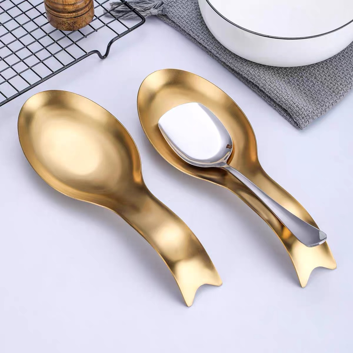 Food Storage In Restaurant - Vassoio in acciaio inossidabile con clip