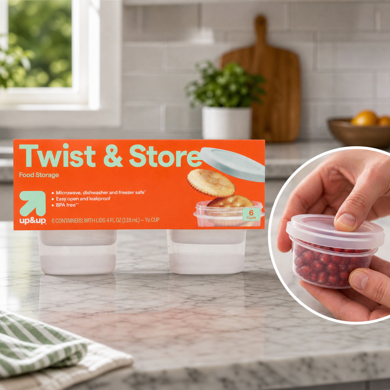 Lock And Lock Food Storage - Contenitori per Alimenti Rotondi con Chiusura