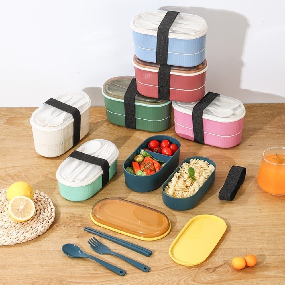Lunch Box portatile a doppio s - Food Storage With Scoop recensione e prezzo