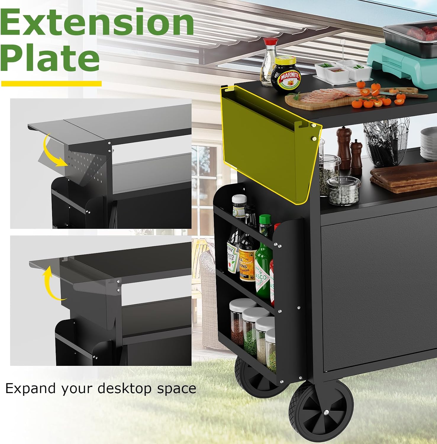 Carrello da esterno per barbec - Food Storage In The Kitchen recensione e prezzo