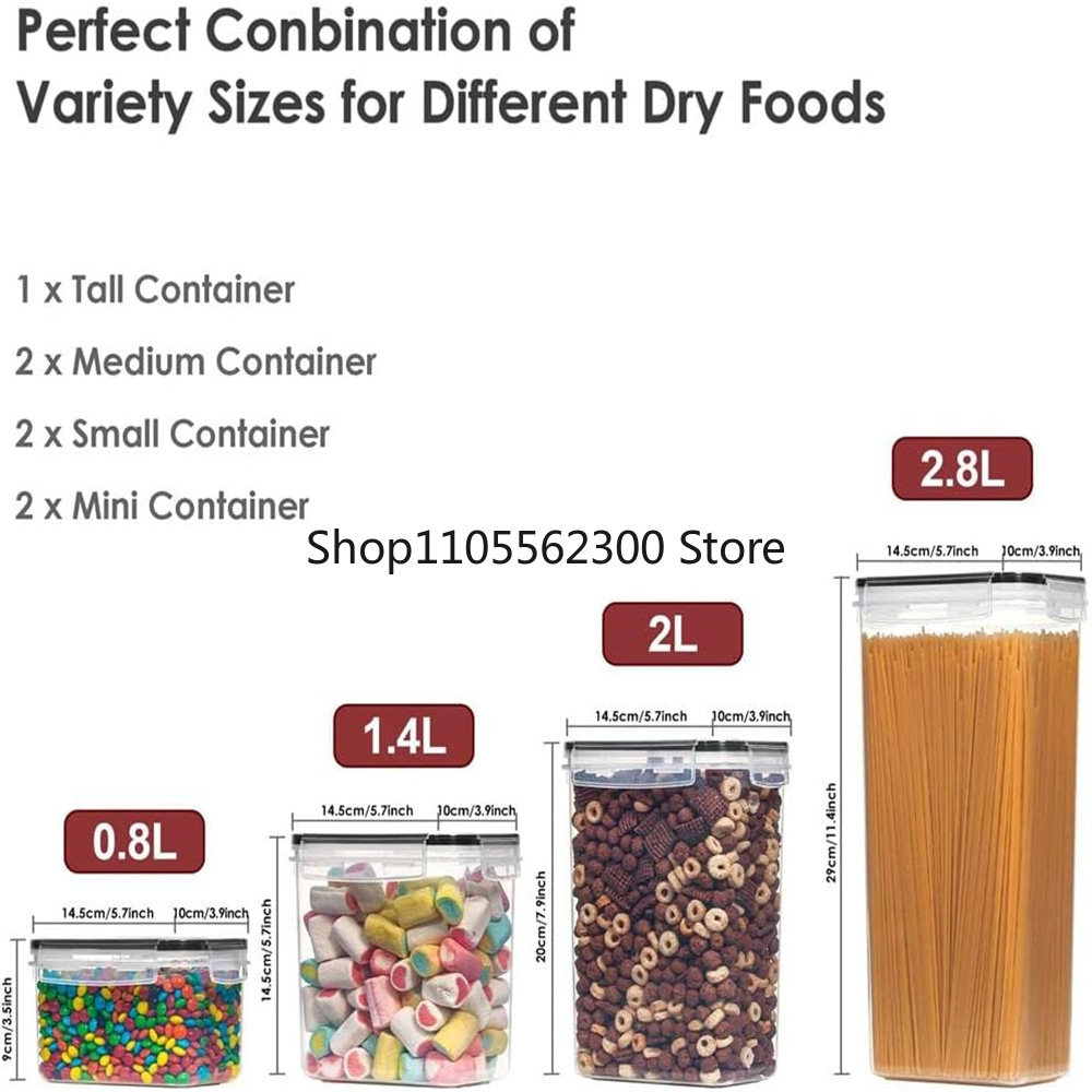 Set di 7 Contenitori per Alime - Food Storage Kitchen Container Set recensione e prezzo