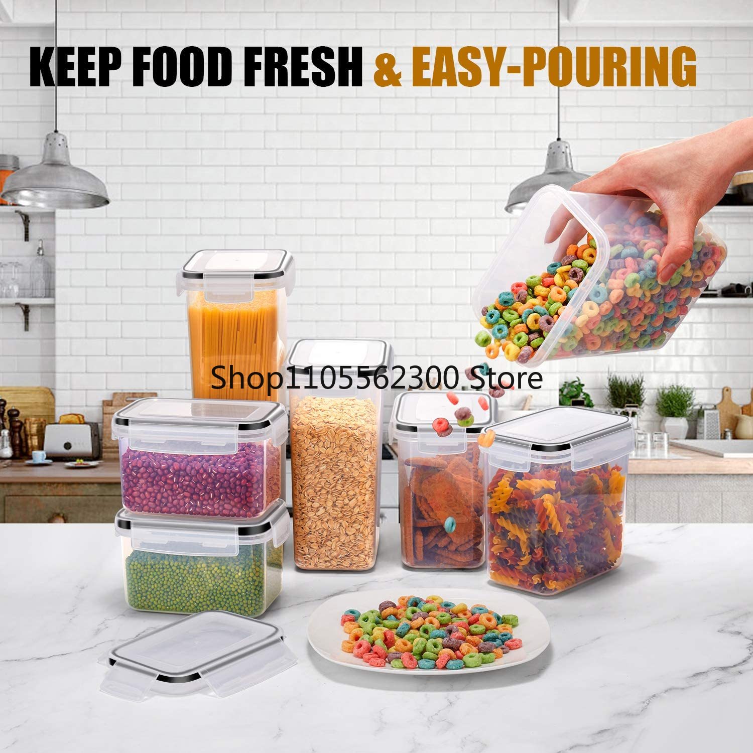 Set di 7 Contenitori per Alime - Food Storage Kitchen Container Set recensione e prezzo