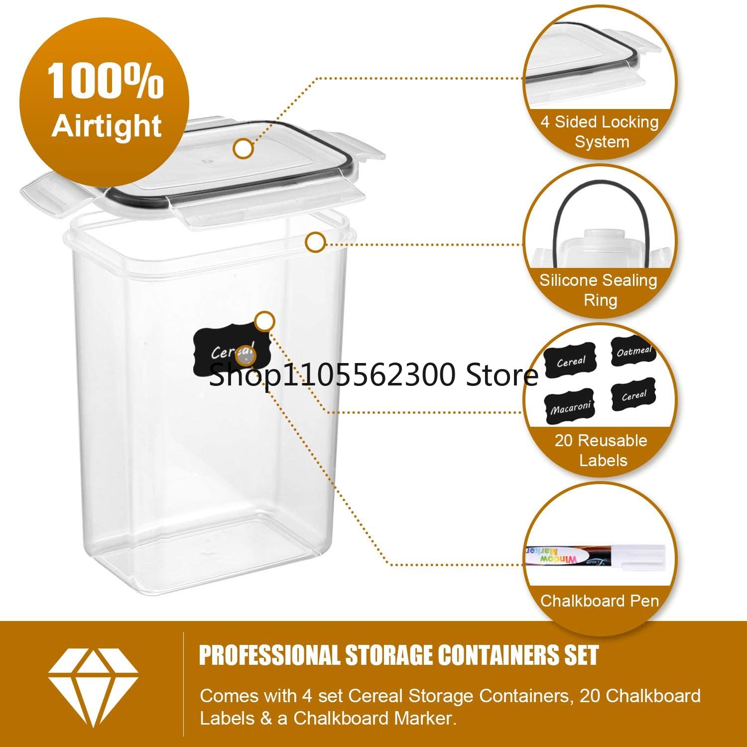 Set di 7 Contenitori per Alime - Food Storage Kitchen Container Set recensione e prezzo