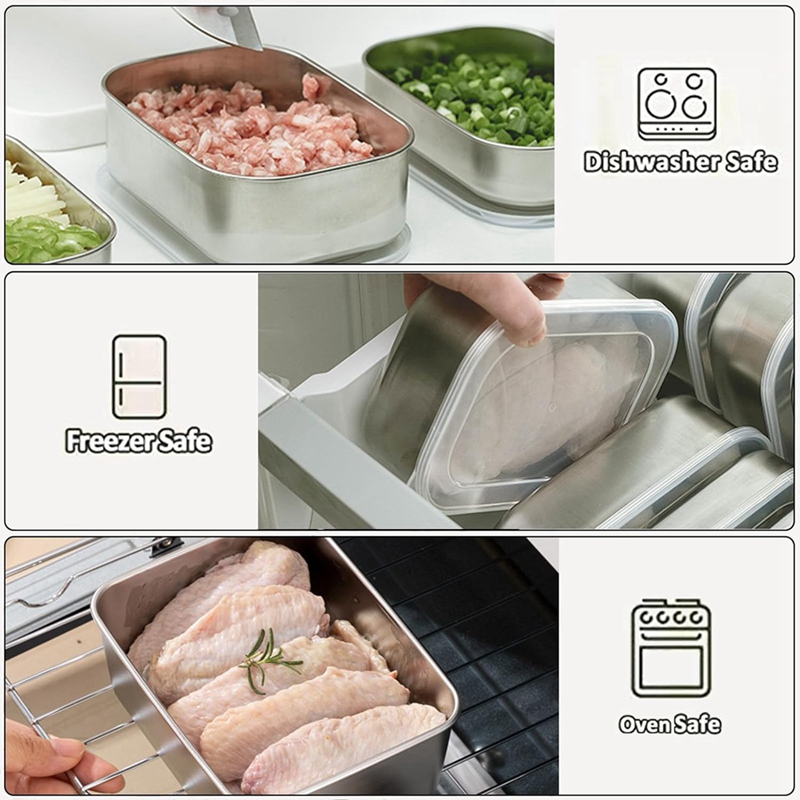 Contenitori in Acciaio Inox pe - Food Storage Is recensione e prezzo