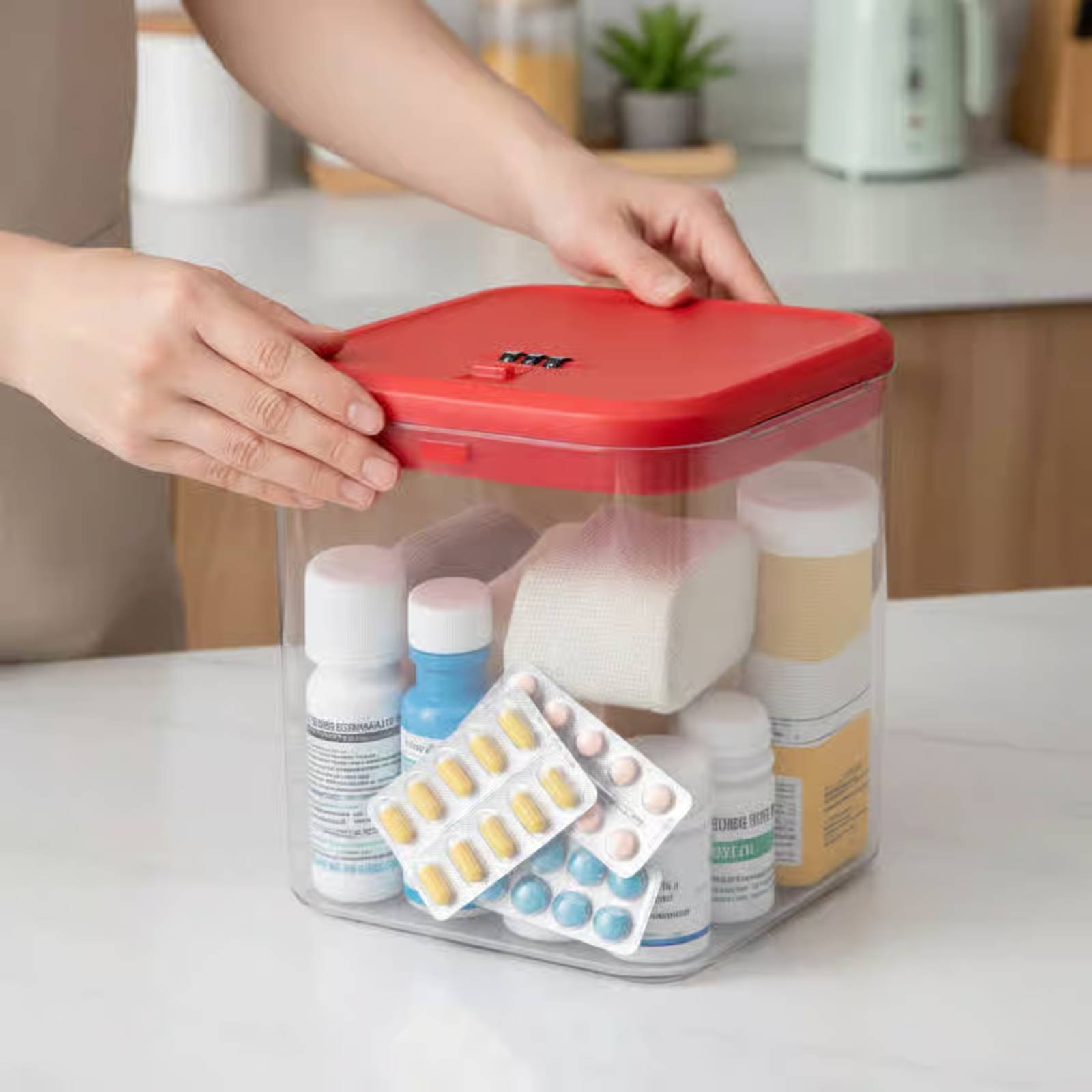 Scatola trasparente con serrat - Food Storage In The Kitchen recensione e prezzo
