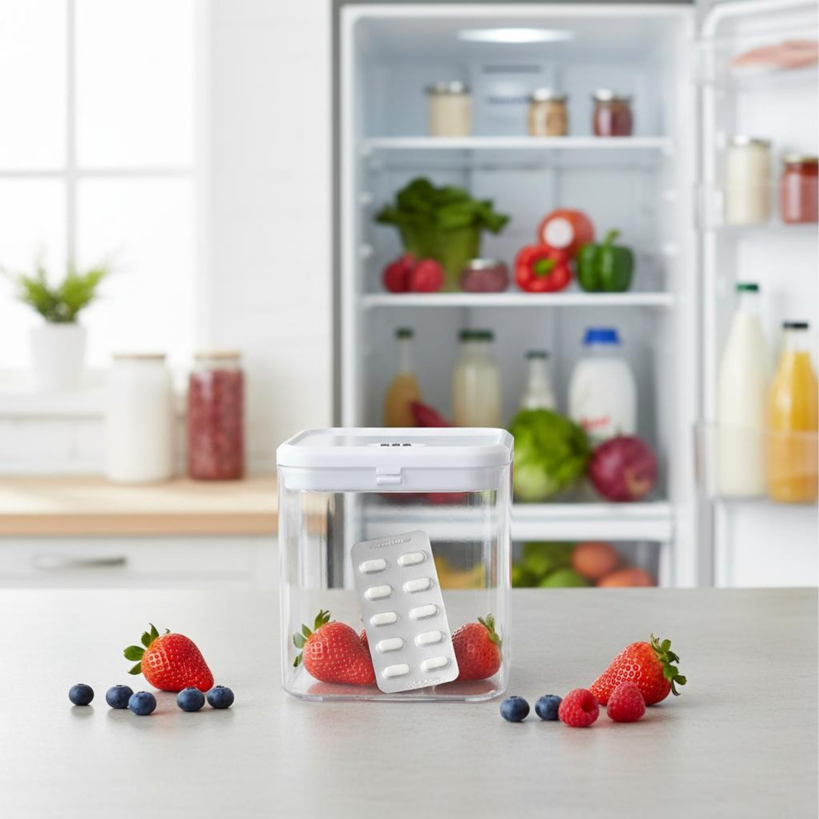 Scatola trasparente con serrat - Food Storage In The Kitchen recensione e prezzo
