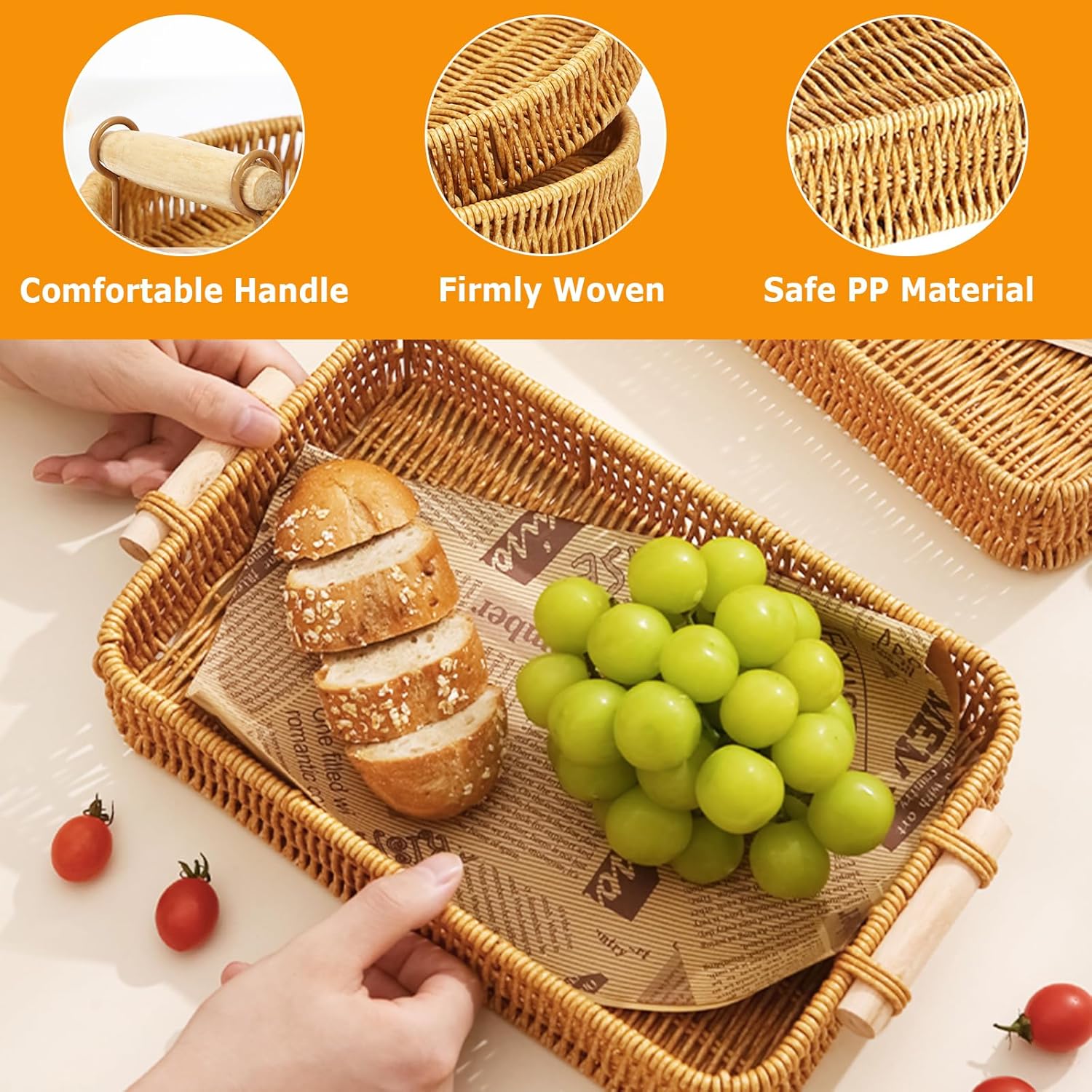 Vassoio in vimini rettangolare - Food Storage In Restaurant recensione e prezzo