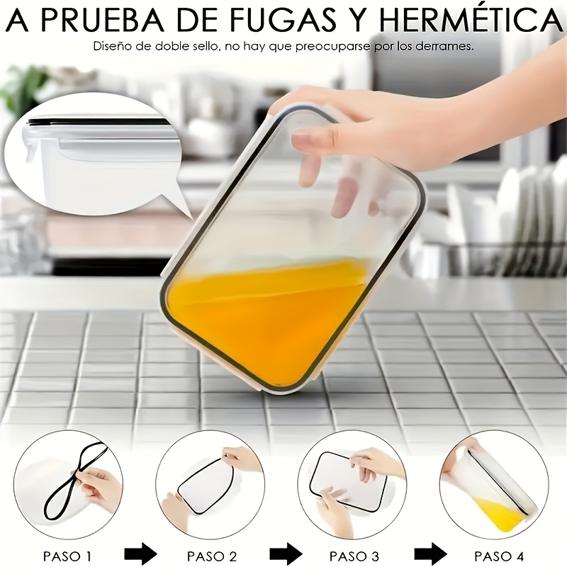 Set da 8 Pezzi: 4 Contenitori  - Food Storage Kitchen Container Set recensione e prezzo