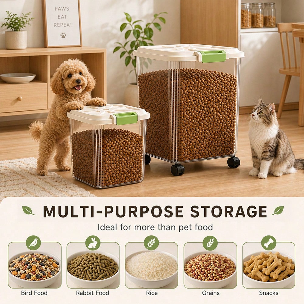 Set di 2 Contenitori per Alime - Food Storage For Dog recensione e prezzo