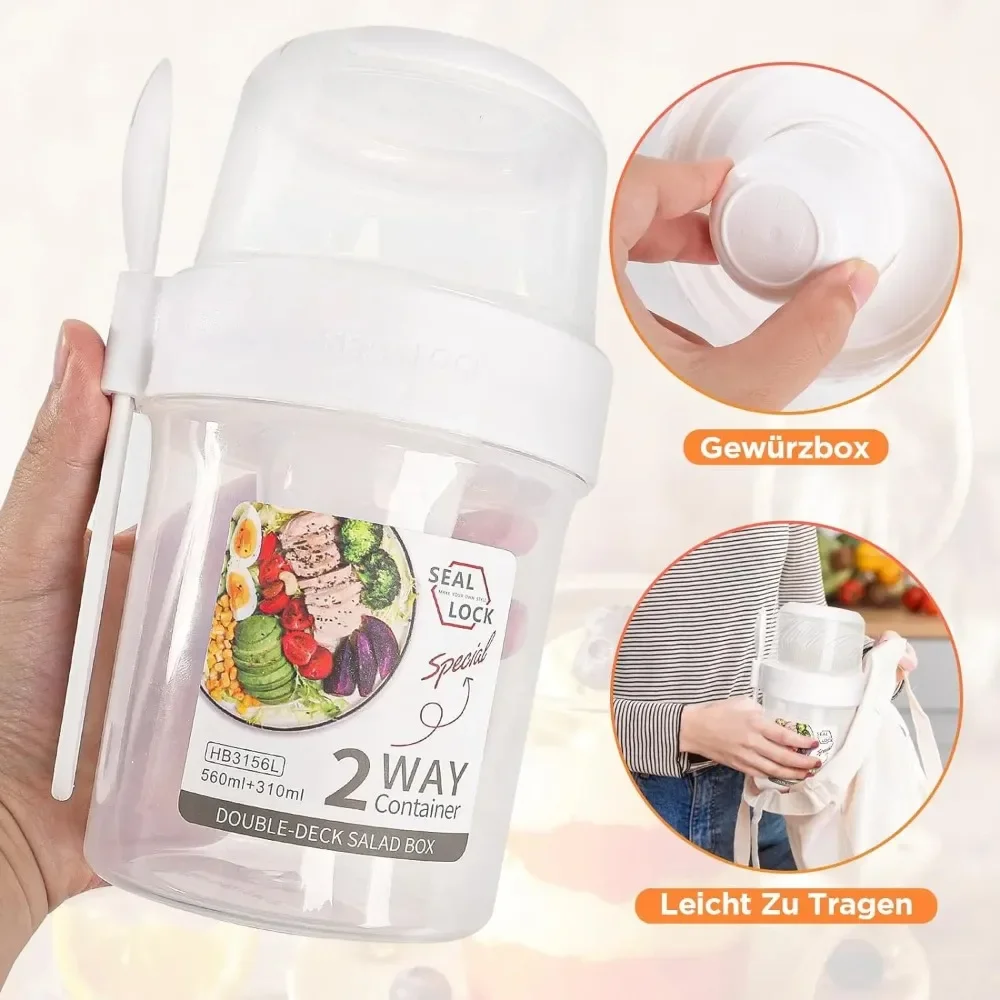 Tazza per insalata Tazze per c - Food Storage Kitchen Container Set recensione e prezzo