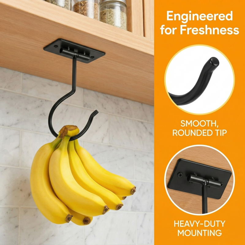 Gancio a banana autoadesivo in - Food Storage In The Kitchen recensione e prezzo