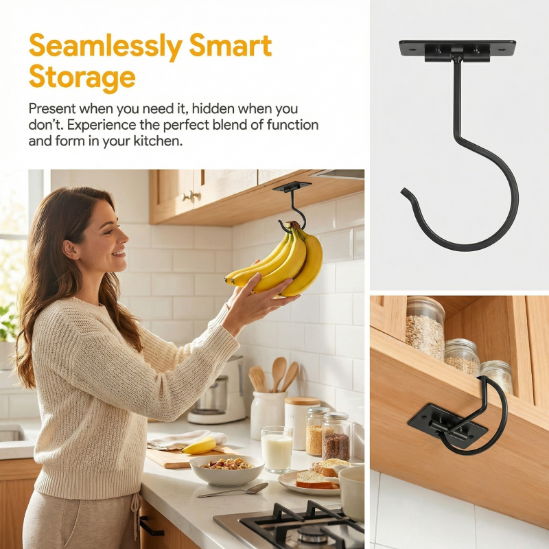 Gancio a banana autoadesivo in - Food Storage In The Kitchen recensione e prezzo